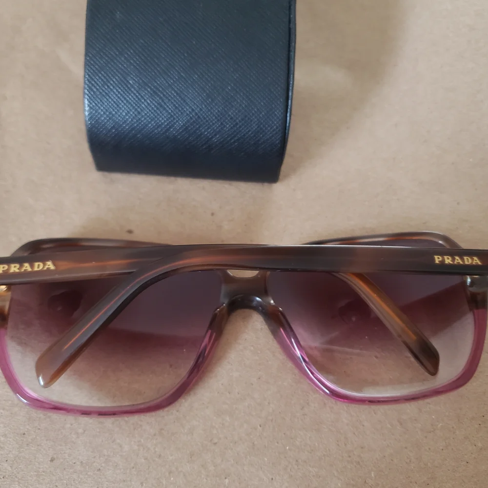 Prada Dual-Tone Sunglasses in Brown and Pink - Picture 1 of 12